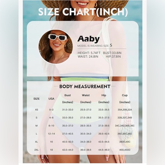 🌸. Colorblock Bikini Set - Pink, Green, and Blue - Picture 4 of 5